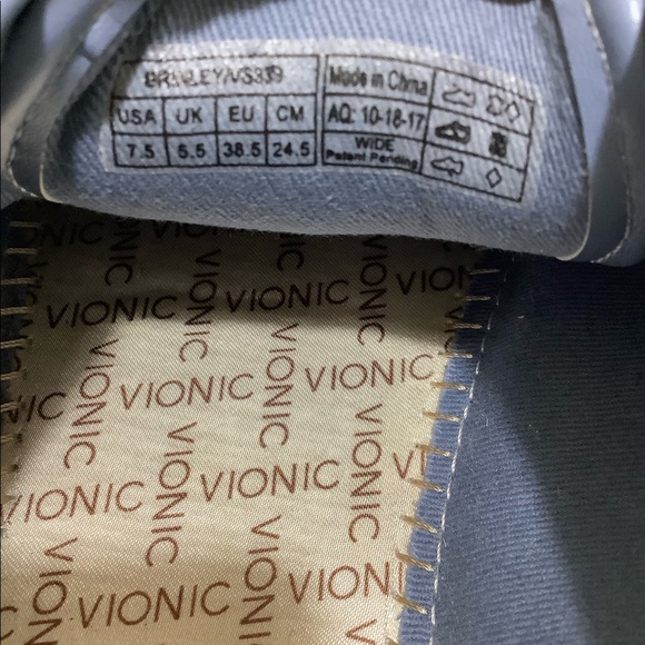 VIONIC BRINLEY WOMEN SUEDE BLUE LACE UP SNEAKERS. SIZE 7.5 - Picture 8 of 11
